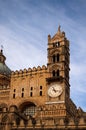 PALERMO, ITALYÃ¢â¬â03 January 2017: Amazing clock tower. Palermo. Sicily